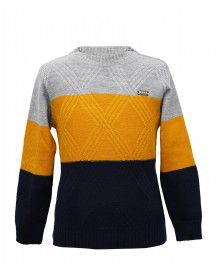 Boys Sweater stripe Design yellow